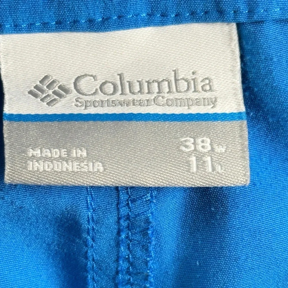 Columbia PFG Mens Shorts 36‎ Blue Omni-Shield Board Fishing Swim Trunks 11